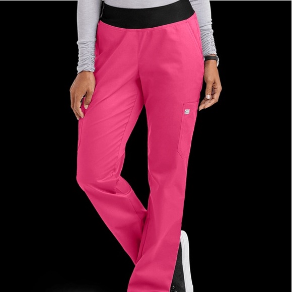 Buttersoft Tall Scrubs in fuchsia - Picture 2 of 2